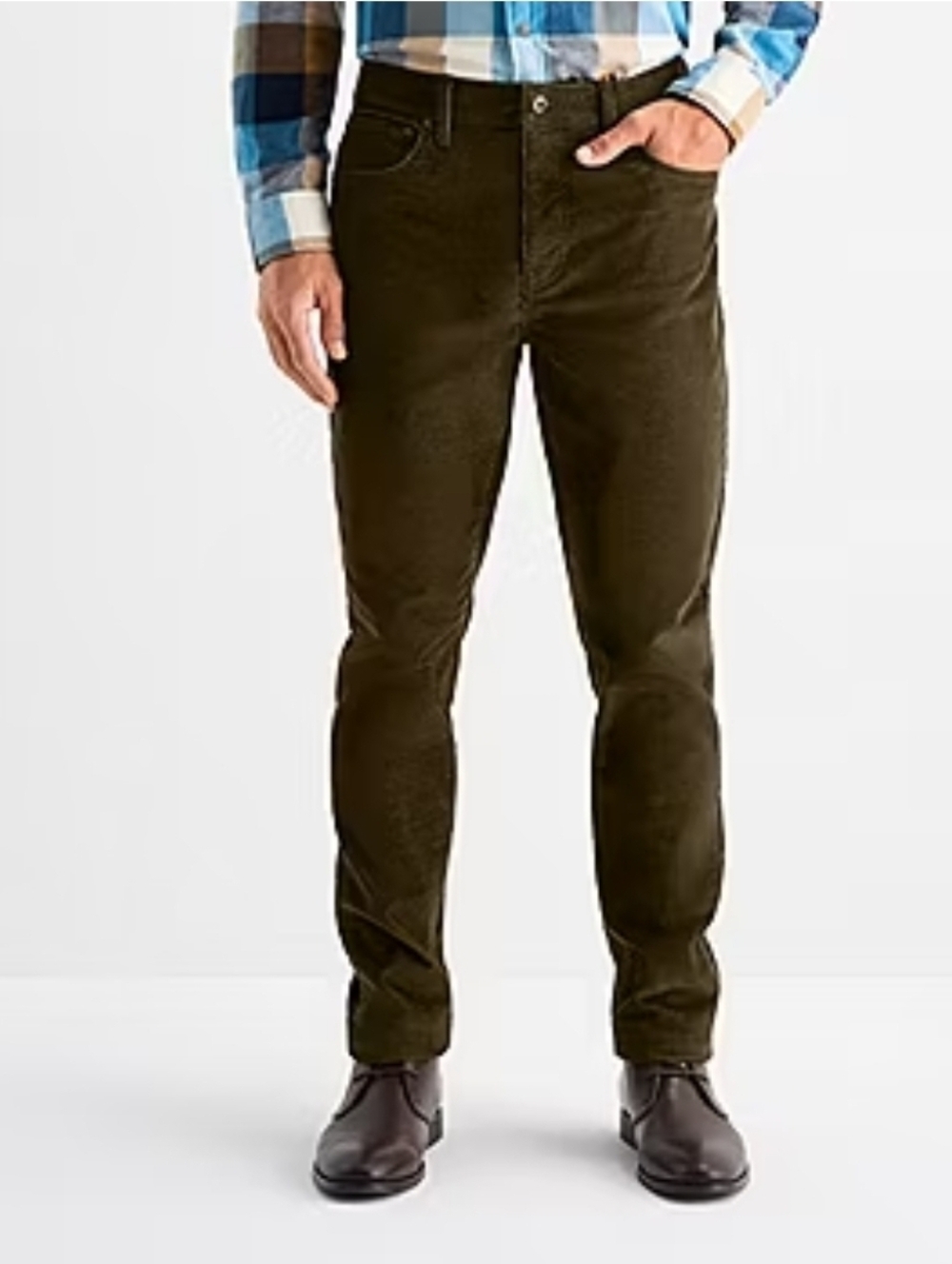 New Mutual Weave Corduroy‎ Pants Mens 36 x 34 Brown 5 Pocket Relaxed Taper Nwt